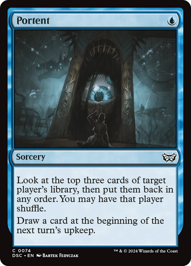 Portent [Duskmourn: House of Horror Commander] MTG Single Magic: The Gathering  | Multizone: Comics And Games