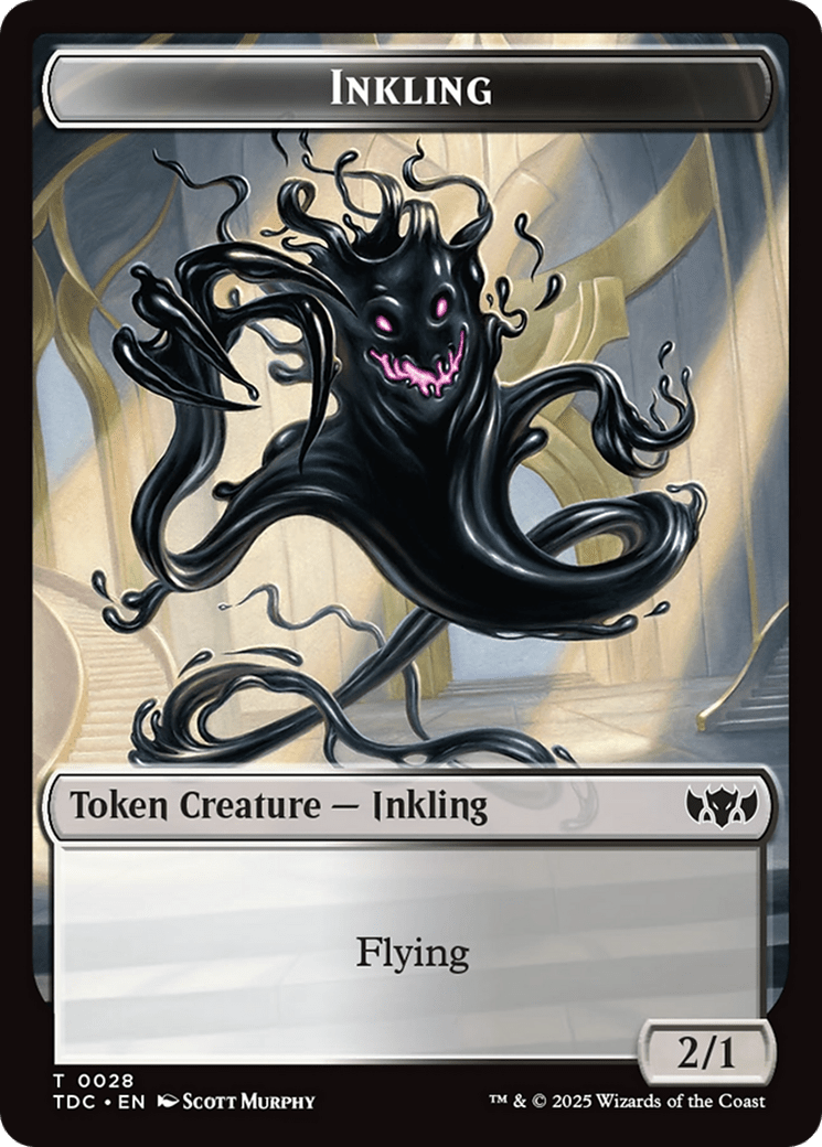 Inkling // Bird Double-Sided Token [Tarkir: Dragonstorm Commander Tokens] MTG Single Magic: The Gathering  | Multizone: Comics And Games