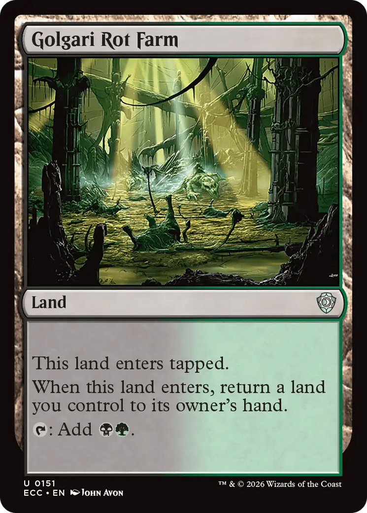 Golgari Rot Farm [Lorwyn Eclipsed Commander] MTG Single Magic: The Gathering  | Multizone: Comics And Games