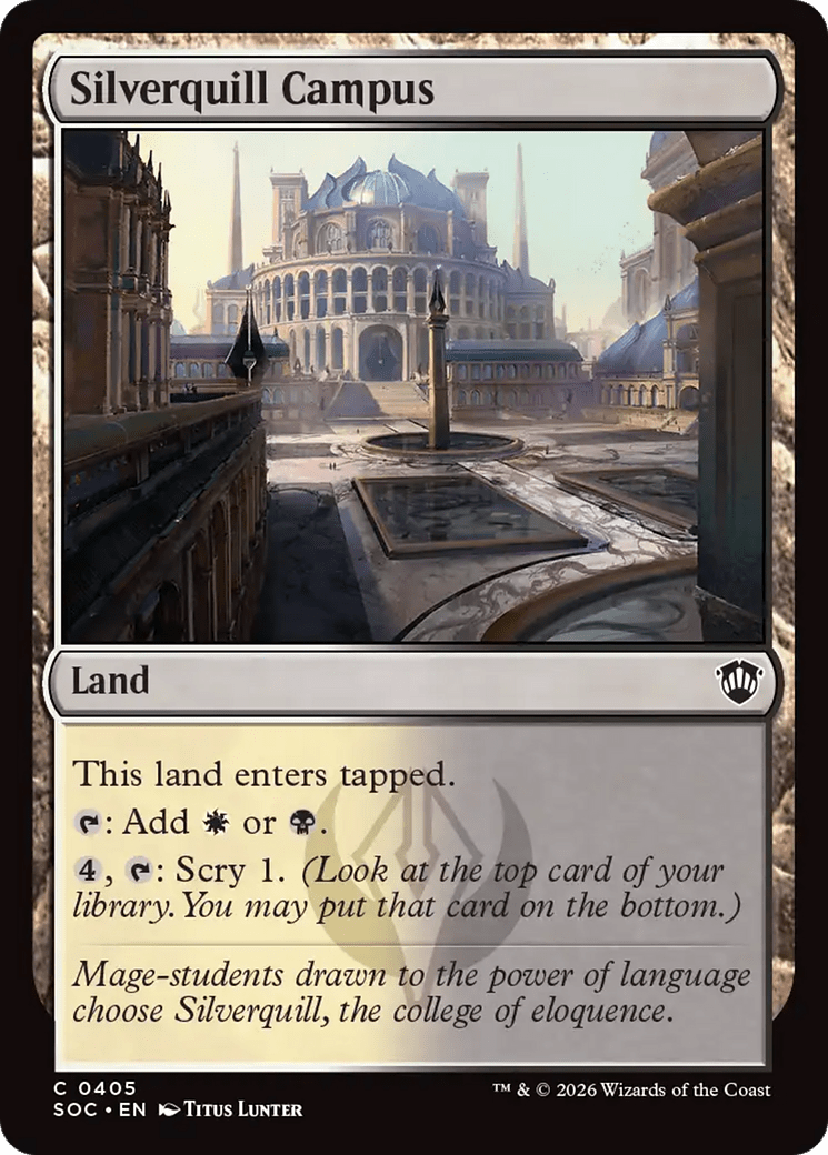 Silverquill Campus [Secrets of Strixhaven Commander] MTG Single Magic: The Gathering  | Multizone: Comics And Games