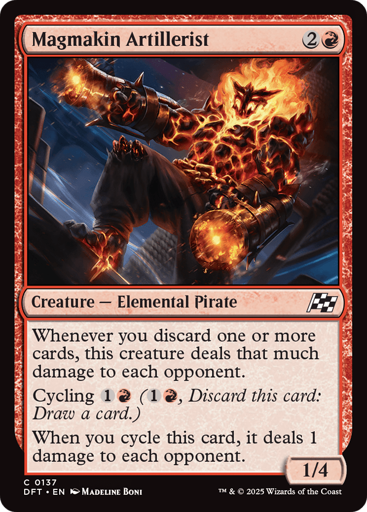 Magmakin Artillerist [Aetherdrift] MTG Single Magic: The Gathering  | Multizone: Comics And Games