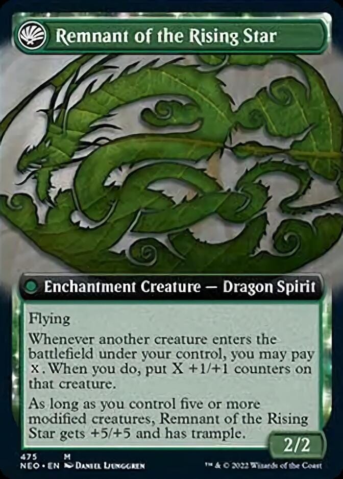 Jugan Defends the Temple // Remnant of the Rising Star (Extended Art) [Kamigawa: Neon Dynasty] MTG Single Magic: The Gathering  | Multizone: Comics And Games