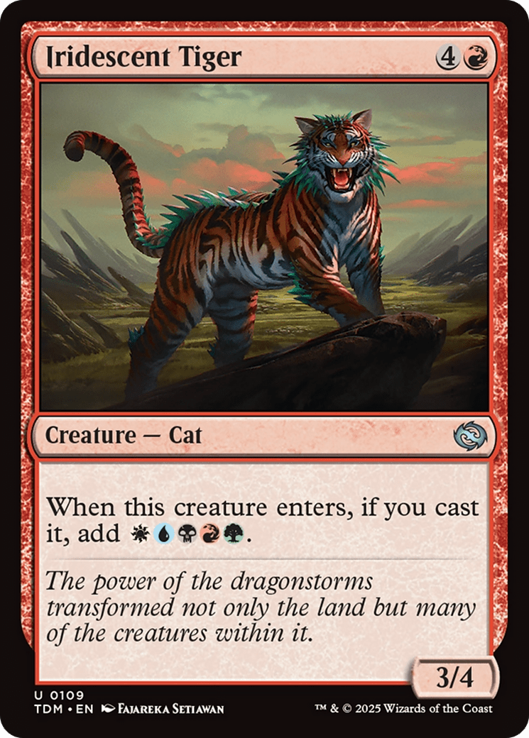 Iridescent Tiger [Tarkir: Dragonstorm] MTG Single Magic: The Gathering  | Multizone: Comics And Games