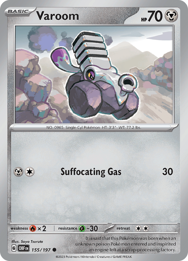 Varoom (155/197) [Scarlet & Violet: Obsidian Flames] Pokemon Single Pokémon  | Multizone: Comics And Games
