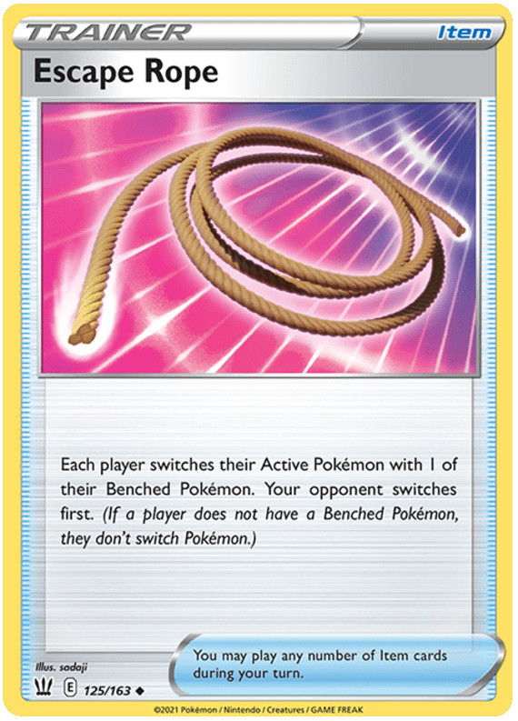 Escape Rope (125/163) [Sword & Shield: Battle Styles] Pokemon Single Pokémon  | Multizone: Comics And Games