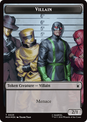 Shapeshifter (018) // Villain (025) Double-Sided Token (Surge Foil) [Marvel Super Heroes Commander Tokens] MTG Single Magic: The Gathering  | Multizone: Comics And Games