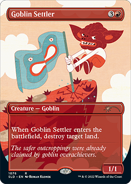 Goblin Settler (Borderless) [Secret Lair Drop Series] MTG Single Magic: The Gathering  | Multizone: Comics And Games