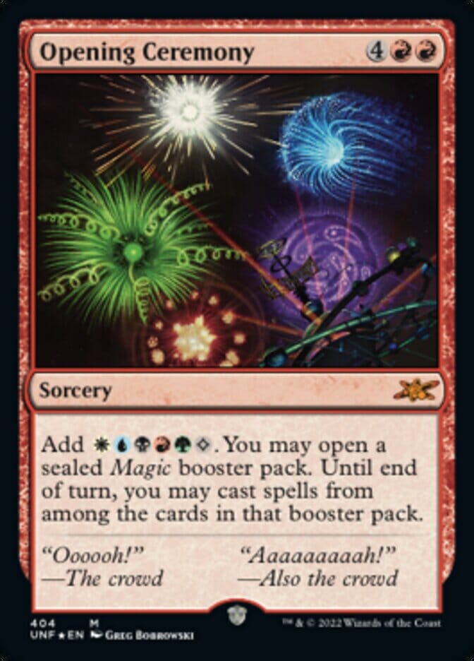 Opening Ceremony (Galaxy Foil) [Unfinity] MTG Single Magic: The Gathering  | Multizone: Comics And Games