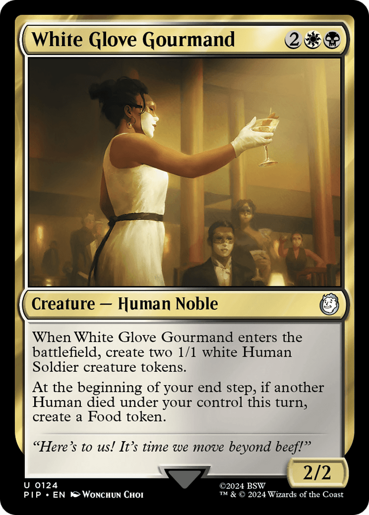 White Glove Gourmand [Fallout] MTG Single Magic: The Gathering  | Multizone: Comics And Games
