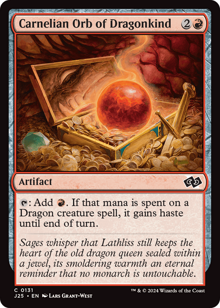 Carnelian Orb of Dragonkind [Foundations Jumpstart] MTG Single Magic: The Gathering  | Multizone: Comics And Games