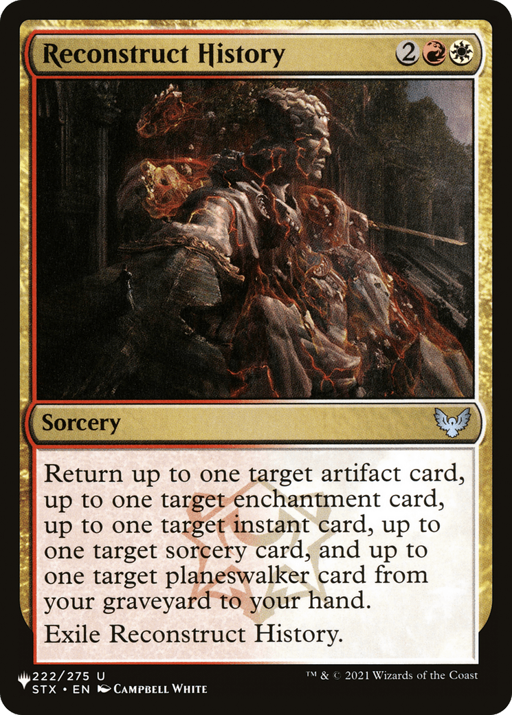 Reconstruct History [The List] MTG Single Magic: The Gathering  | Multizone: Comics And Games