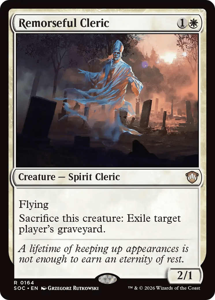 Remorseful Cleric [Secrets of Strixhaven Commander] MTG Single Magic: The Gathering  | Multizone: Comics And Games