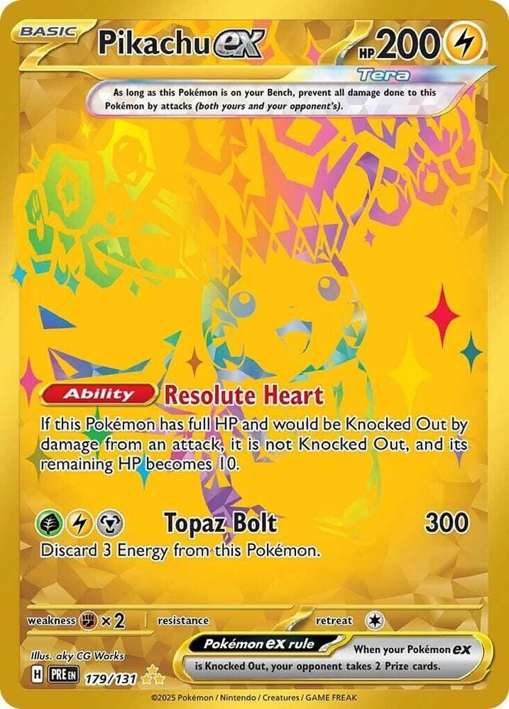 Pikachu ex (179/131) [Scarlet & Violet: Prismatic Evolutions] Pokemon Single Pokémon  | Multizone: Comics And Games