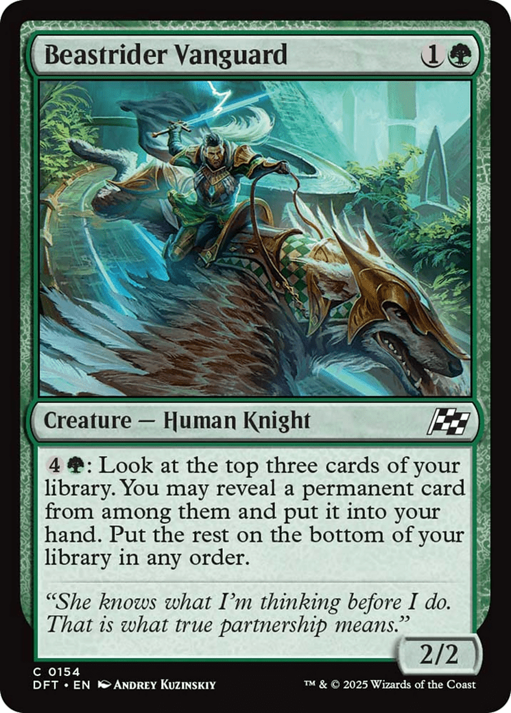 Beastrider Vanguard [Aetherdrift] MTG Single Magic: The Gathering  | Multizone: Comics And Games