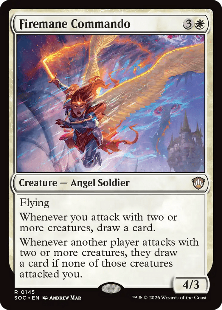 Firemane Commando [Secrets of Strixhaven Commander] MTG Single Magic: The Gathering  | Multizone: Comics And Games