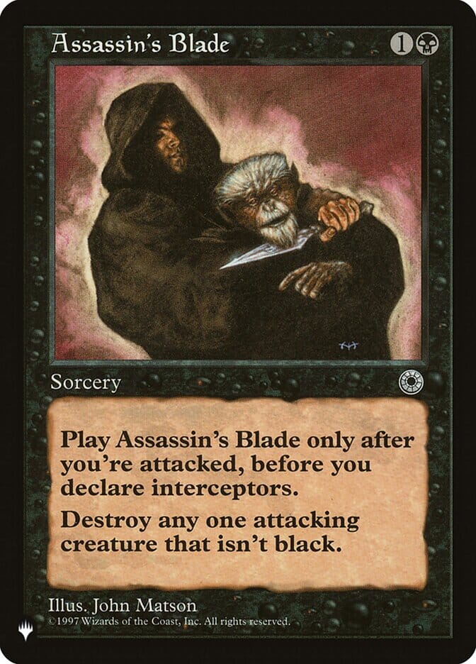 Assassin's Blade [The List] MTG Single Magic: The Gathering  | Multizone: Comics And Games