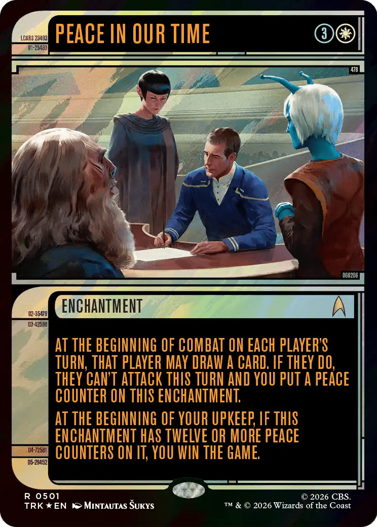 Peace in Our Time (Showcase) (Surge Foil) [Star Trek] MTG Single Magic: The Gathering  | Multizone: Comics And Games