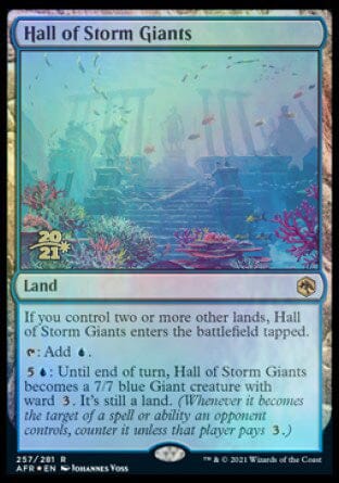 Hall of Storm Giants [Dungeons & Dragons: Adventures in the Forgotten Realms Prerelease Promos] MTG Single Magic: The Gathering  | Multizone: Comics And Games