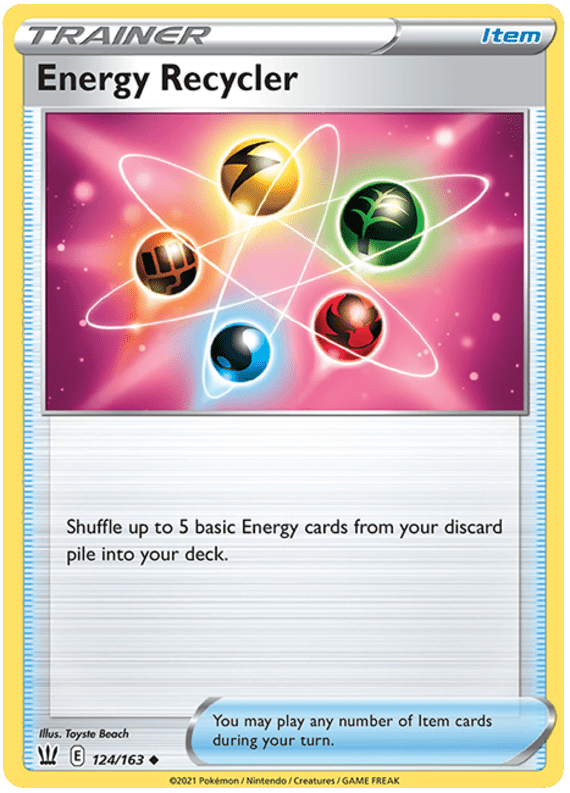 Energy Recycler (124/163) [Sword & Shield: Battle Styles] Pokemon Single Pokémon  | Multizone: Comics And Games