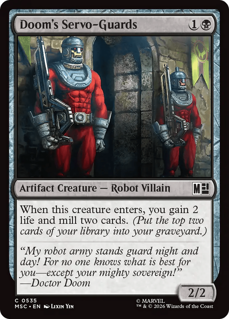 Doom's Servo-Guards [Marvel Super Heroes Commander] MTG Single Magic: The Gathering  | Multizone: Comics And Games