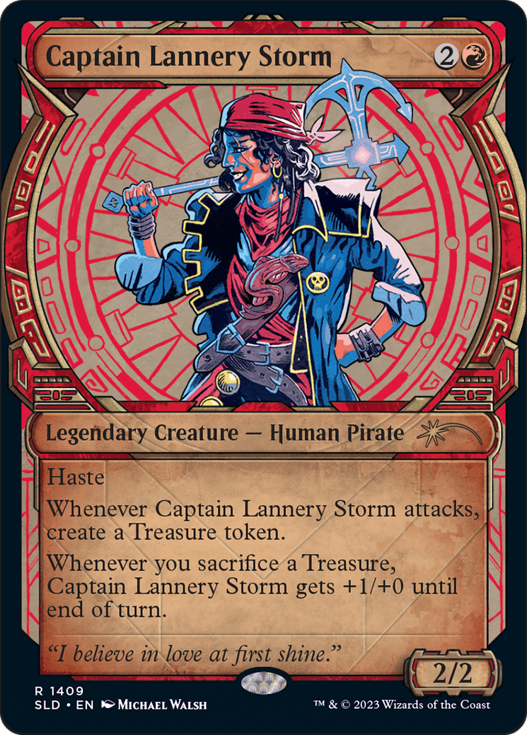 Captain Lannery Storm (Rainbow Foil) [Secret Lair Drop Series] MTG Single Magic: The Gathering  | Multizone: Comics And Games