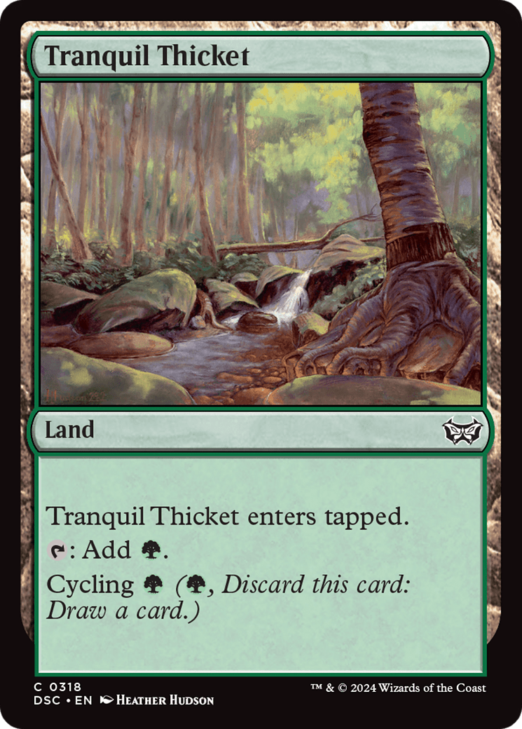 Tranquil Thicket [Duskmourn: House of Horror Commander] MTG Single Magic: The Gathering  | Multizone: Comics And Games