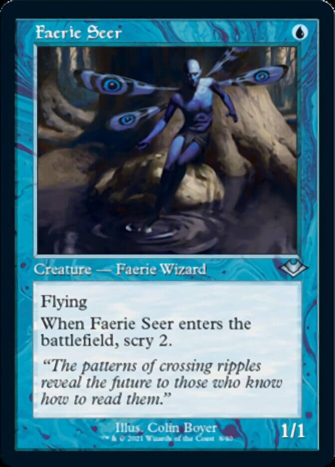 Faerie Seer (Retro Foil Etched) [Modern Horizons] MTG Single Magic: The Gathering  | Multizone: Comics And Games