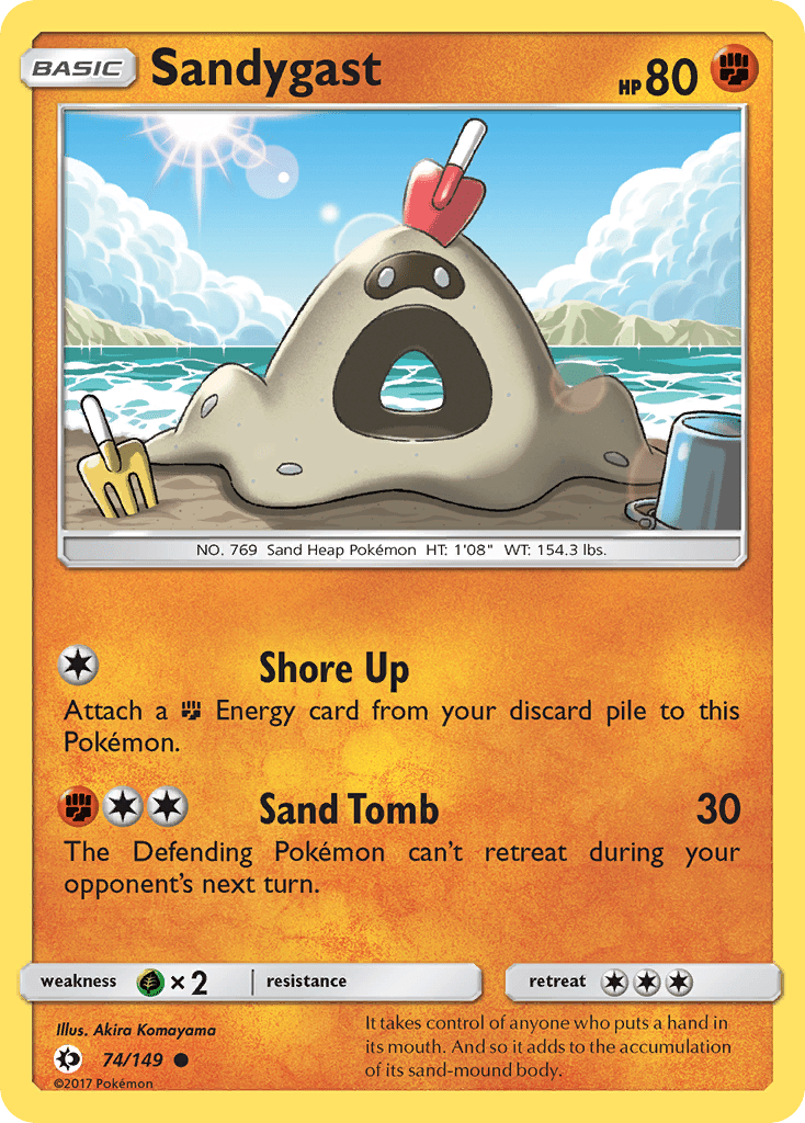 Sandygast (74/149) [Sun & Moon: Base Set] Pokemon Single Pokémon  | Multizone: Comics And Games