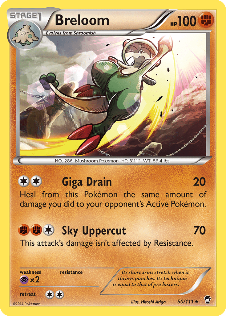 Breloom (50/111) [XY: Furious Fists] Pokemon Single Pokémon  | Multizone: Comics And Games