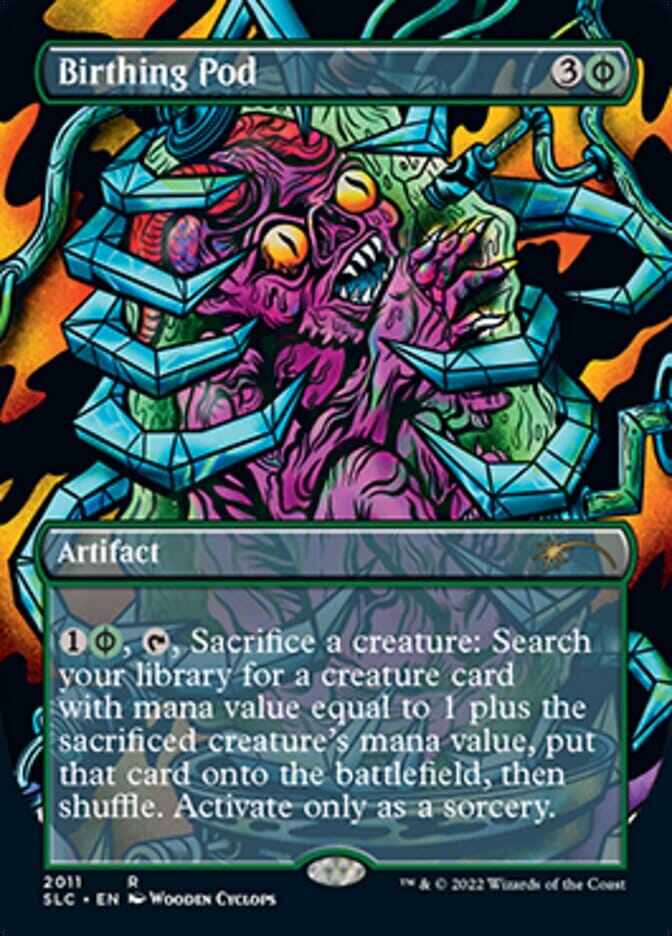 Birthing Pod (Borderless Alternate Art) [Secret Lair Countdown Kit] MTG Single Magic: The Gathering  | Multizone: Comics And Games