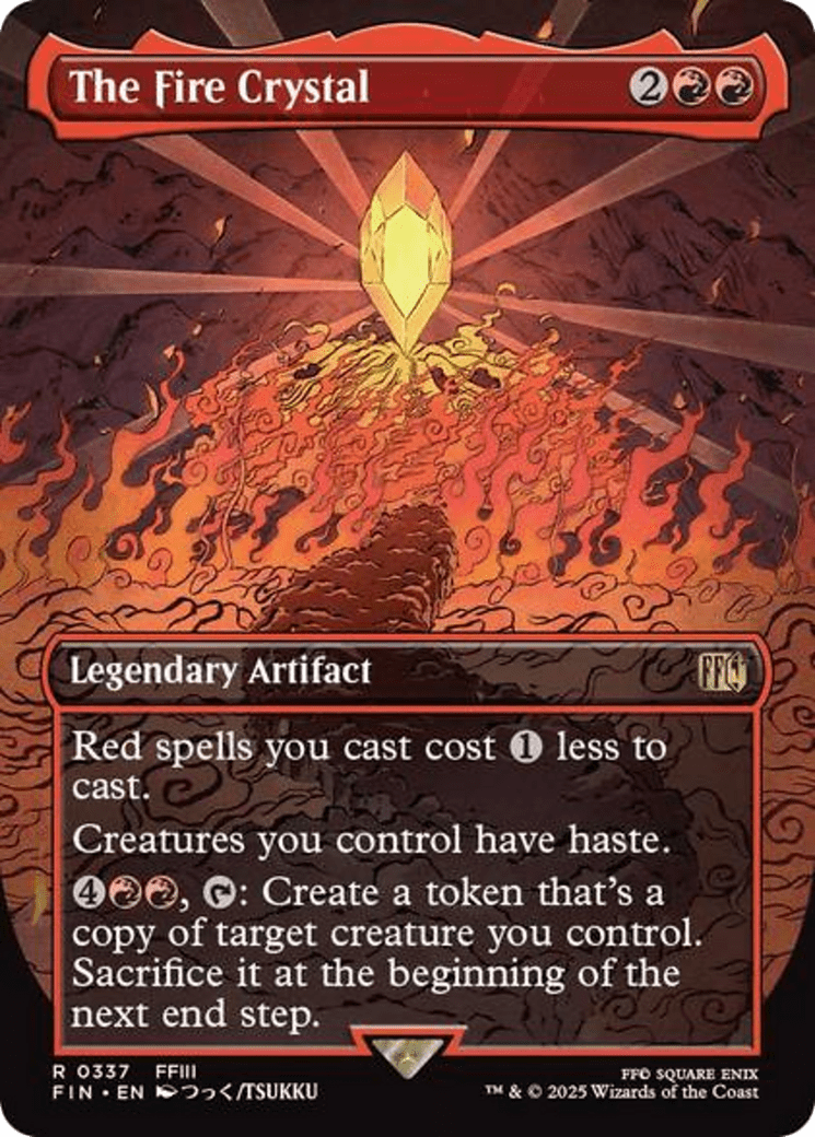 The Fire Crystal (Borderless) [FINAL FANTASY] MTG Single Magic: The Gathering  | Multizone: Comics And Games