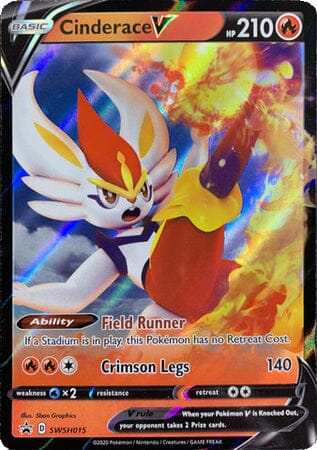 Cinderace V (SWSH015) [Sword & Shield: Black Star Promos] Pokemon Single Pokémon  | Multizone: Comics And Games