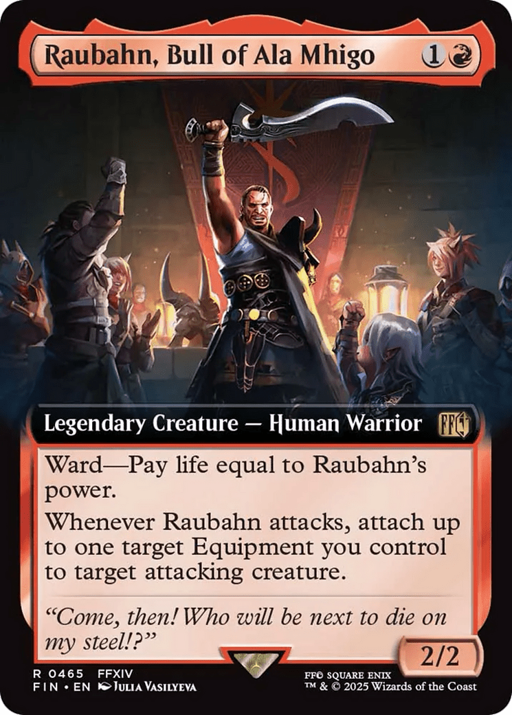Raubahn, Bull of Ala Mhigo (Extended Art) [FINAL FANTASY] MTG Single Magic: The Gathering  | Multizone: Comics And Games
