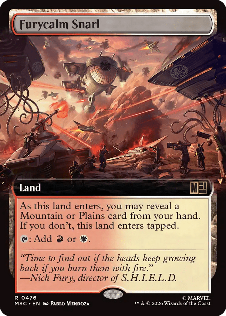 Furycalm Snarl (Extended Art) [Marvel Super Heroes Commander] MTG Single Magic: The Gathering  | Multizone: Comics And Games