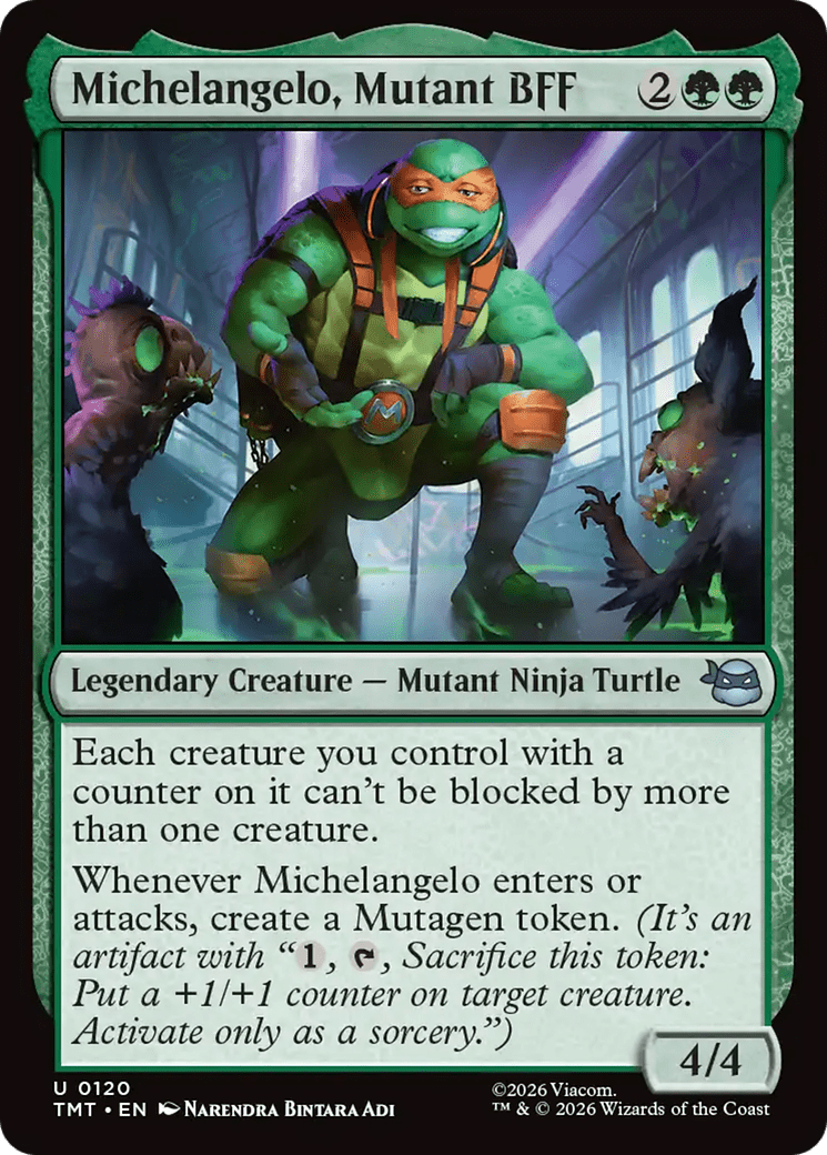 Michelangelo, Mutant BFF [Teenage Mutant Ninja Turtles] MTG Single Magic: The Gathering  | Multizone: Comics And Games