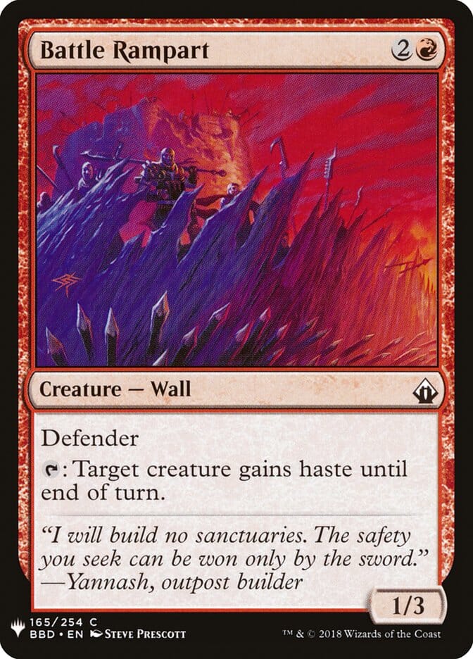 Battle Rampart [Mystery Booster] MTG Single Magic: The Gathering  | Multizone: Comics And Games