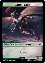 Human (0005) // Alien Insect Double-Sided Token [Doctor Who Tokens] MTG Single Magic: The Gathering  | Multizone: Comics And Games
