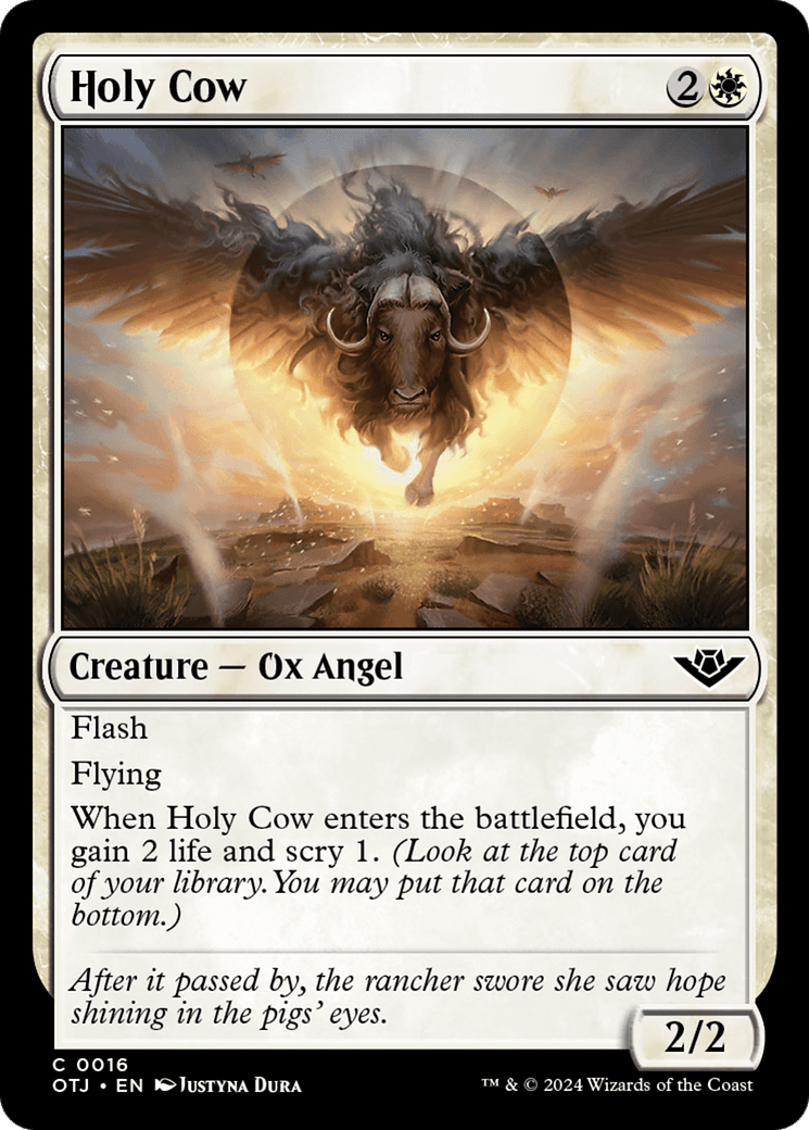 Holy Cow [Outlaws of Thunder Junction] MTG Single Magic: The Gathering  | Multizone: Comics And Games