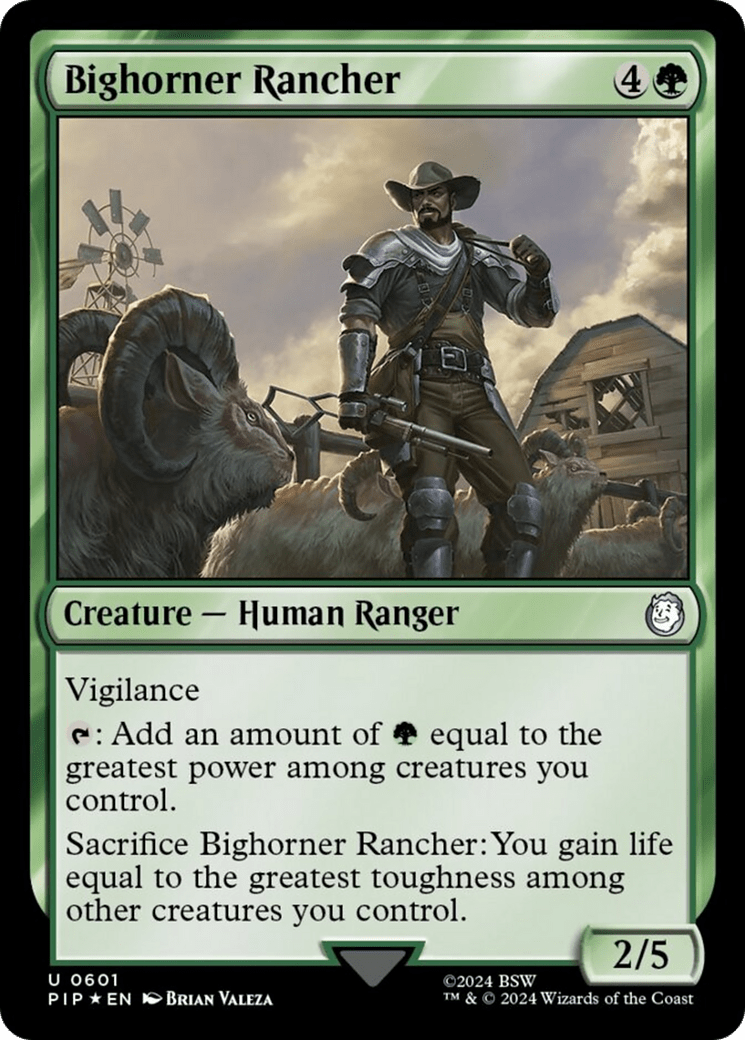 Bighorner Rancher (Surge Foil) [Fallout] MTG Single Magic: The Gathering  | Multizone: Comics And Games