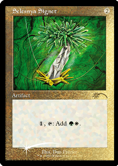 Selesnya Signet (Retro) (Foil Etched) [Secret Lair Drop Series] MTG Single Magic: The Gathering  | Multizone: Comics And Games
