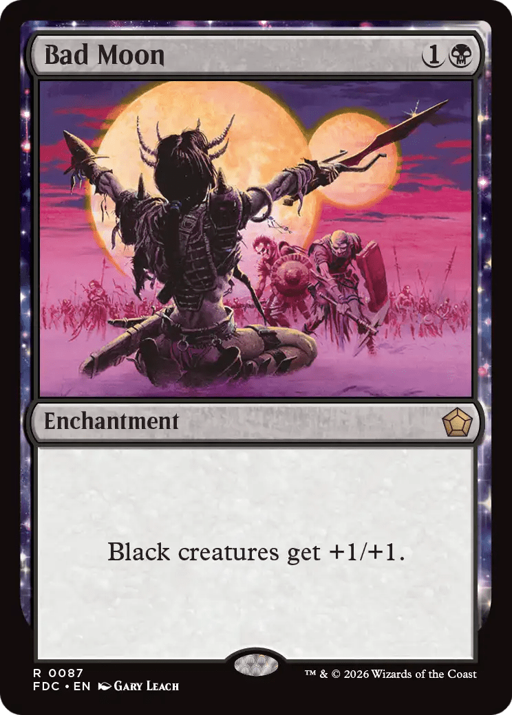 Bad Moon [Foundations Commander] MTG Single Magic: The Gathering  | Multizone: Comics And Games
