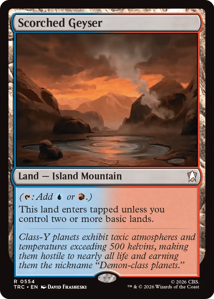Scorched Geyser [Star Trek Commander] MTG Single Magic: The Gathering  | Multizone: Comics And Games