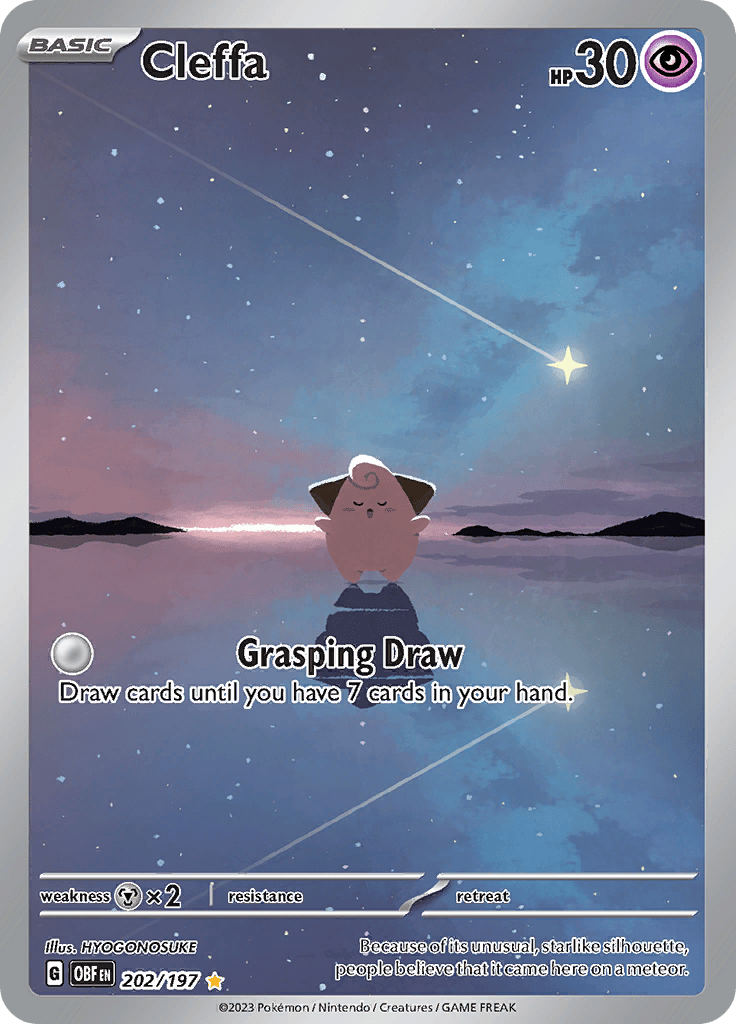 Cleffa (202/197) [Scarlet & Violet: Obsidian Flames] Pokemon Single Pokémon  | Multizone: Comics And Games