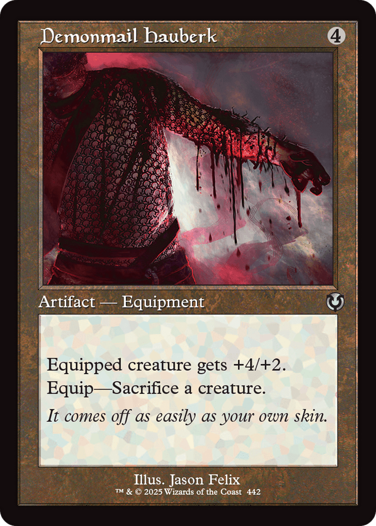 Demonmail Hauberk (Retro Frame) [Innistrad Remastered] MTG Single Magic: The Gathering  | Multizone: Comics And Games