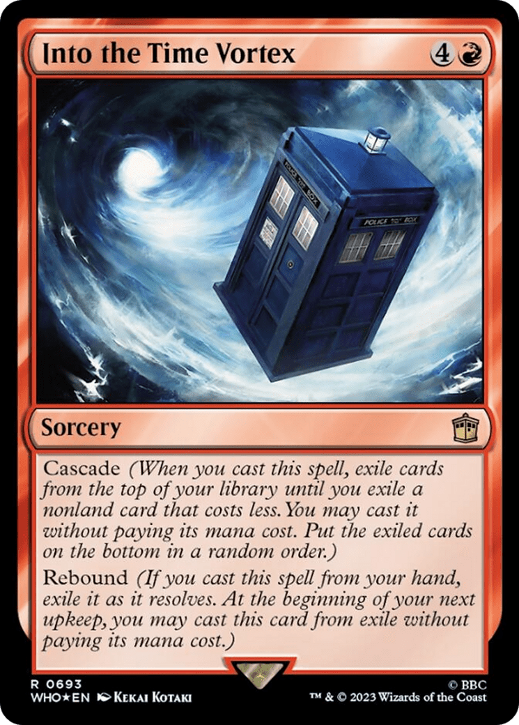 Into the Time Vortex (Surge Foil) [Doctor Who] MTG Single Magic: The Gathering  | Multizone: Comics And Games