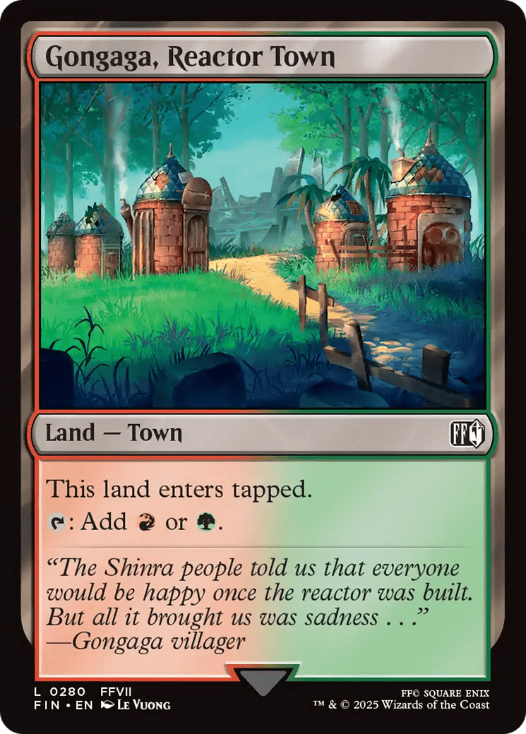 Gongaga, Reactor Town [FINAL FANTASY] MTG Single Magic: The Gathering  | Multizone: Comics And Games