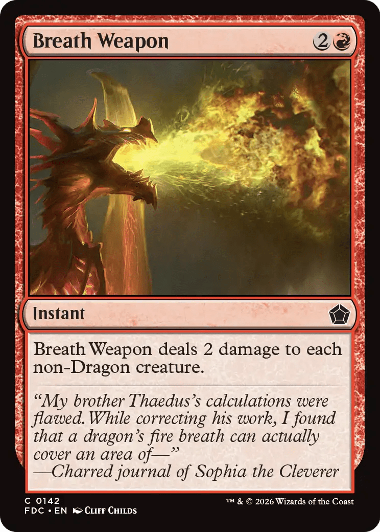 Breath Weapon [Foundations Commander] MTG Single Magic: The Gathering  | Multizone: Comics And Games