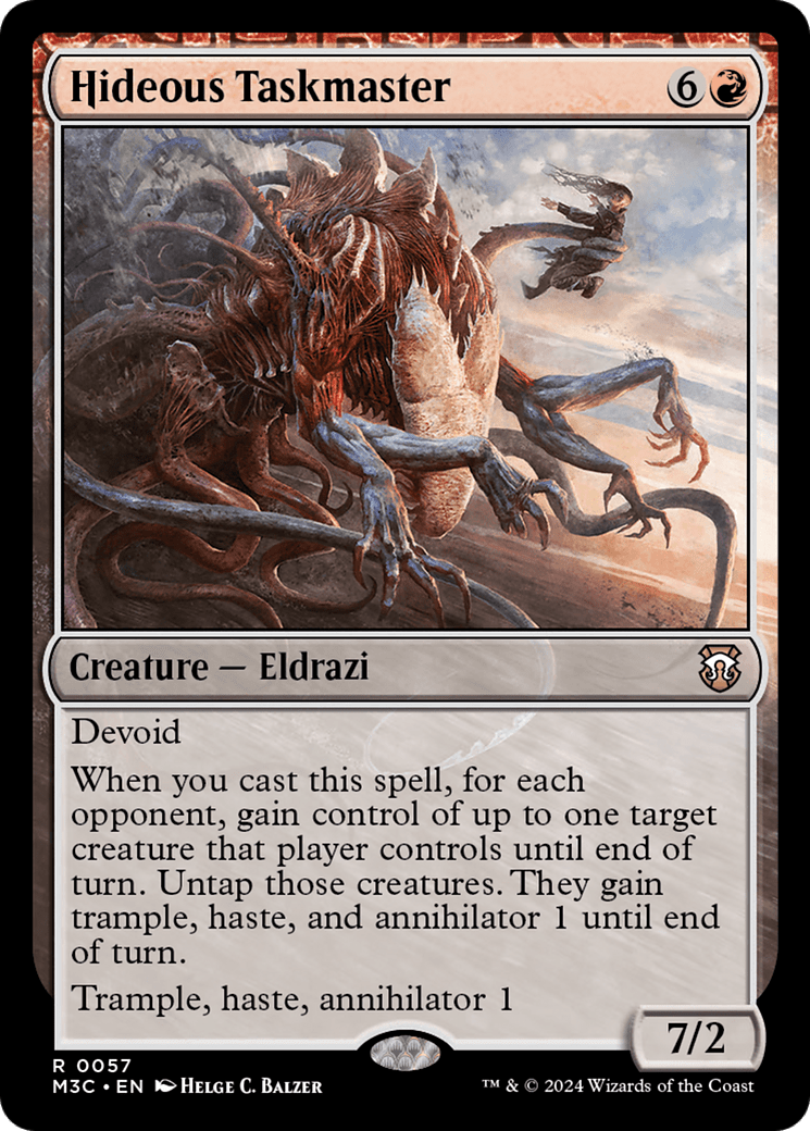 Hideous Taskmaster (Ripple Foil) [Modern Horizons 3 Commander] MTG Single Magic: The Gathering  | Multizone: Comics And Games