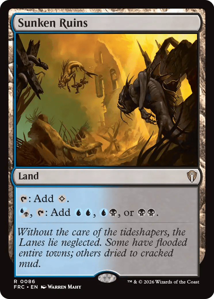 Sunken Ruins [Reality Fracture Commander] MTG Single Magic: The Gathering  | Multizone: Comics And Games