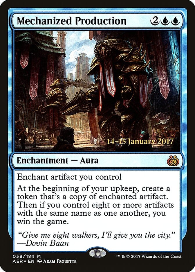 Mechanized Production [Aether Revolt Prerelease Promos] MTG Single Magic: The Gathering  | Multizone: Comics And Games